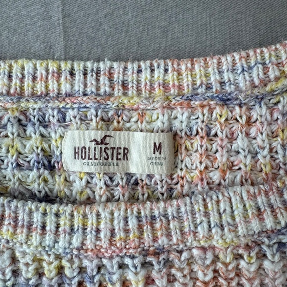 Hollister Women's Medium Speckled Waffle Knit Sweater - Picture 4 of 7